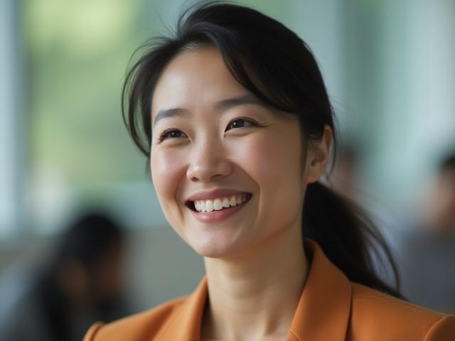 파랑 새길 최고 교육 책임자의Professional and warm portrait of the CLO